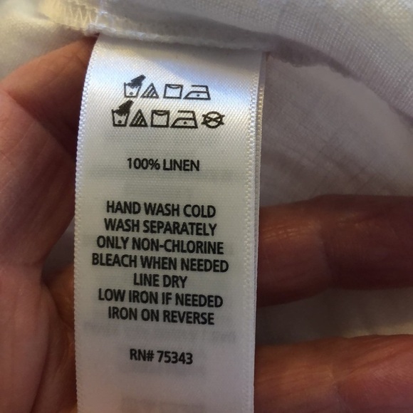 Rachel Zoe 100% Linen Hem Embellished Elastic Waist Pull On Pants Size XS - Picture 9 of 10